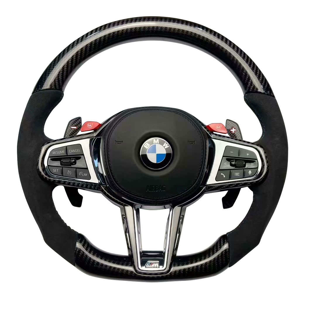 Volant en carbone LCI Alcantara pour BMW G30 G80 G82 M4 G42 X3M F97 M340i