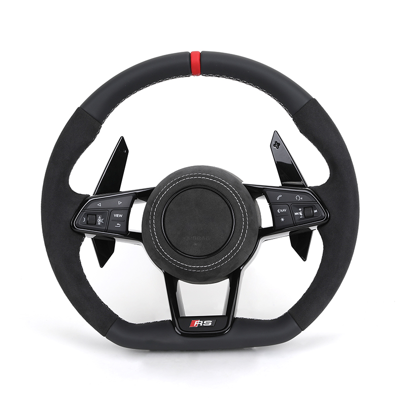 Volant RS R8 Demi-Alcantara pour Audi A3 A4 B6 RS6 C8 RS3 8V